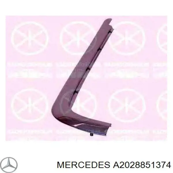 Купить A2028851374 Mercedes Молдинг бампера заднего левый