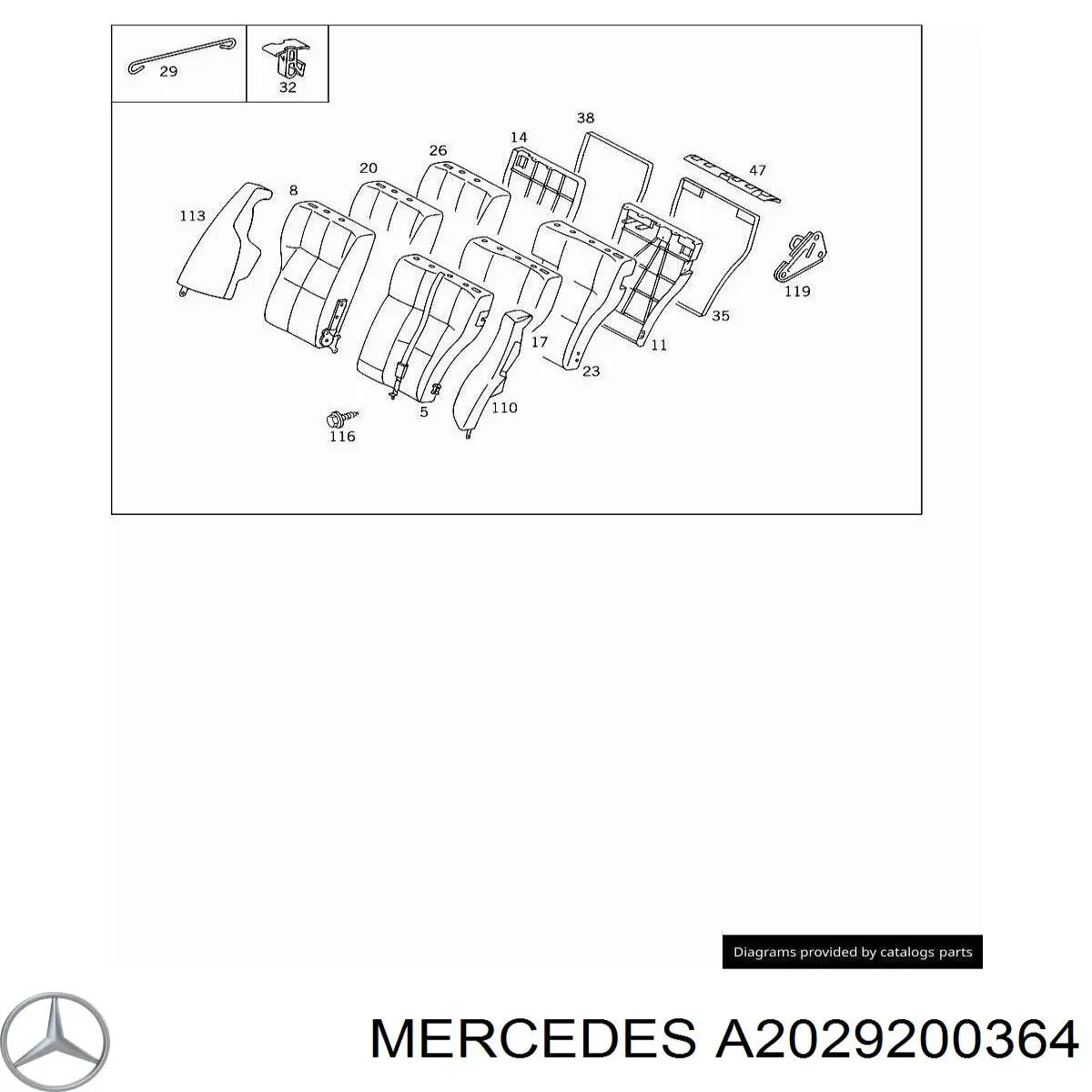  A2029200364 Mercedes