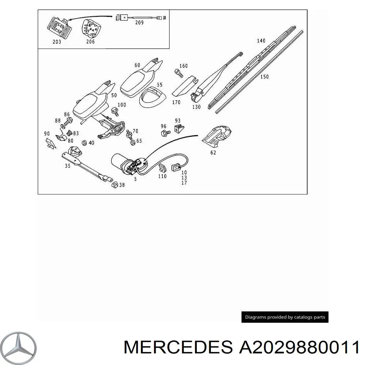  Mercedes A2029880011 цена, от 17.81 USD