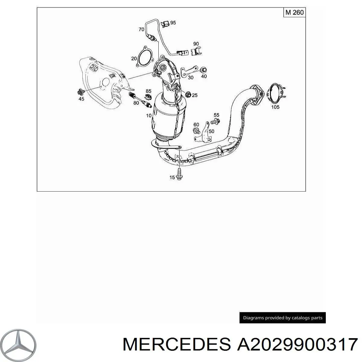  Mercedes A2029900317 цена, от 6.34 USD