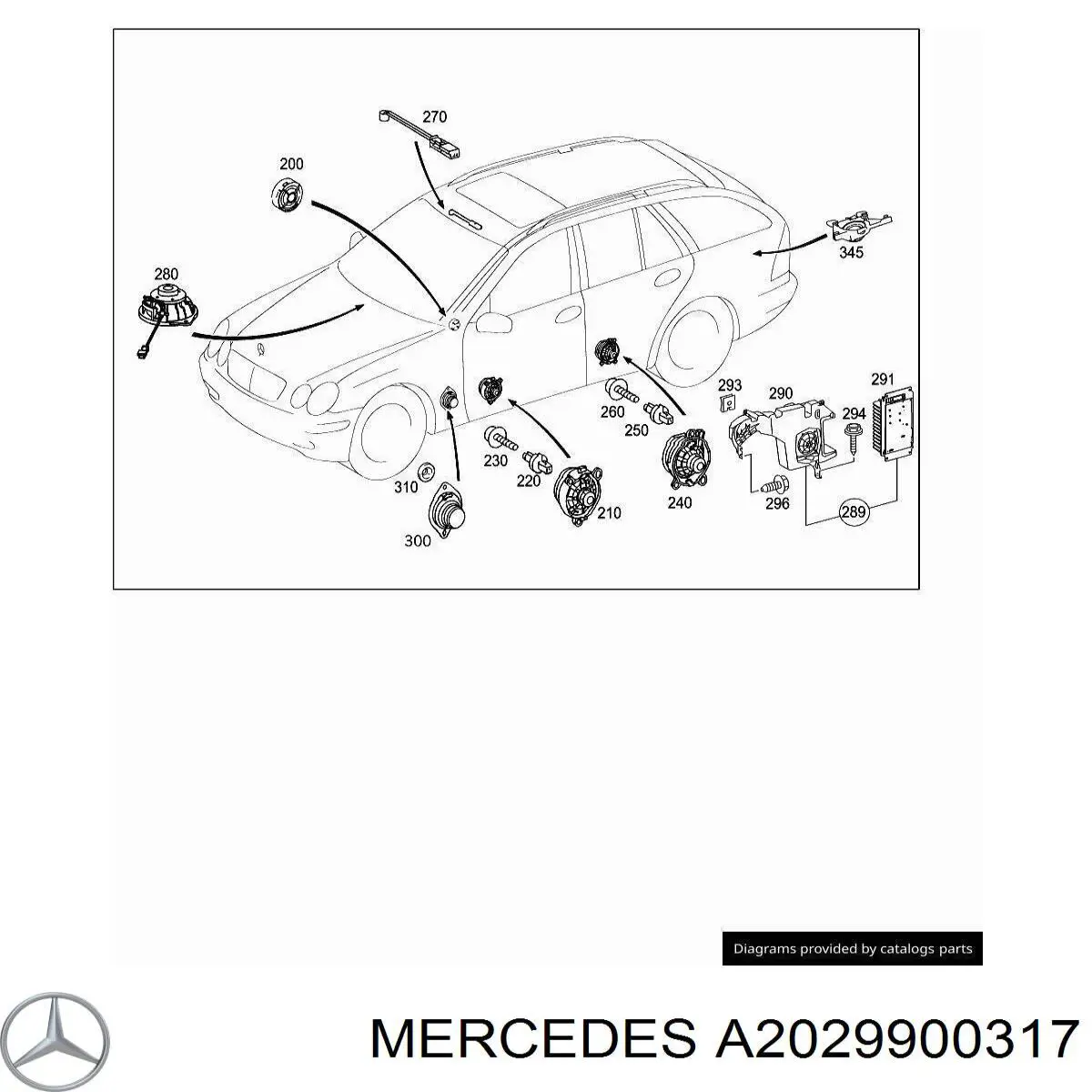 Купить A2029900317 Mercedes 