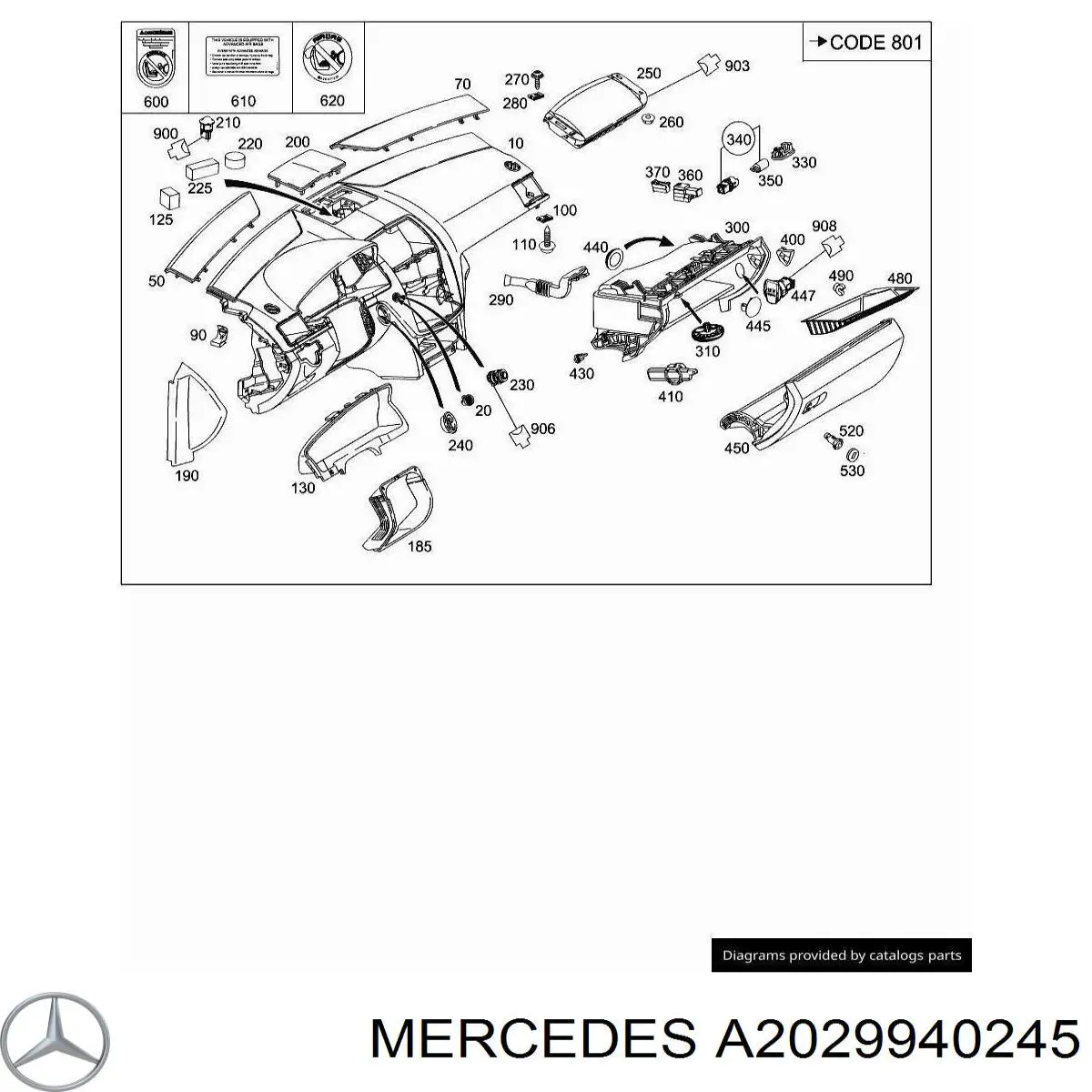  A2029940245 Mercedes