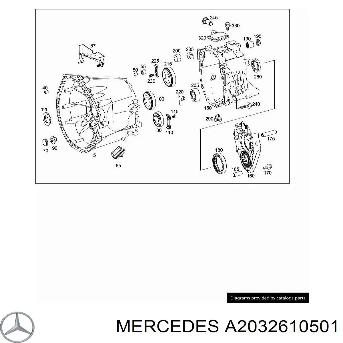  A2032610501 Mercedes