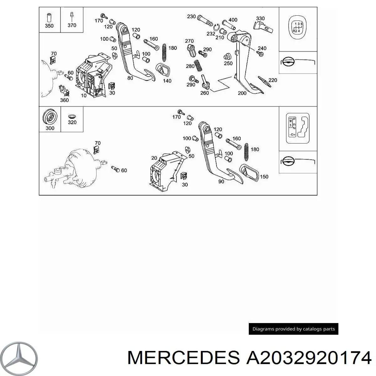  Mercedes A2032920174 цена, от 8.69 USD