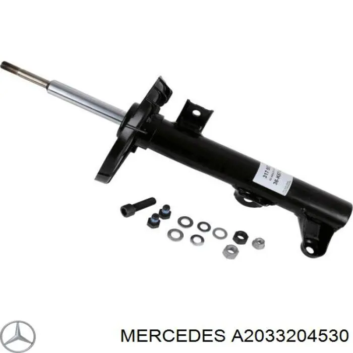 Купить A2033204530 Mercedes Амортизатор задний, левый