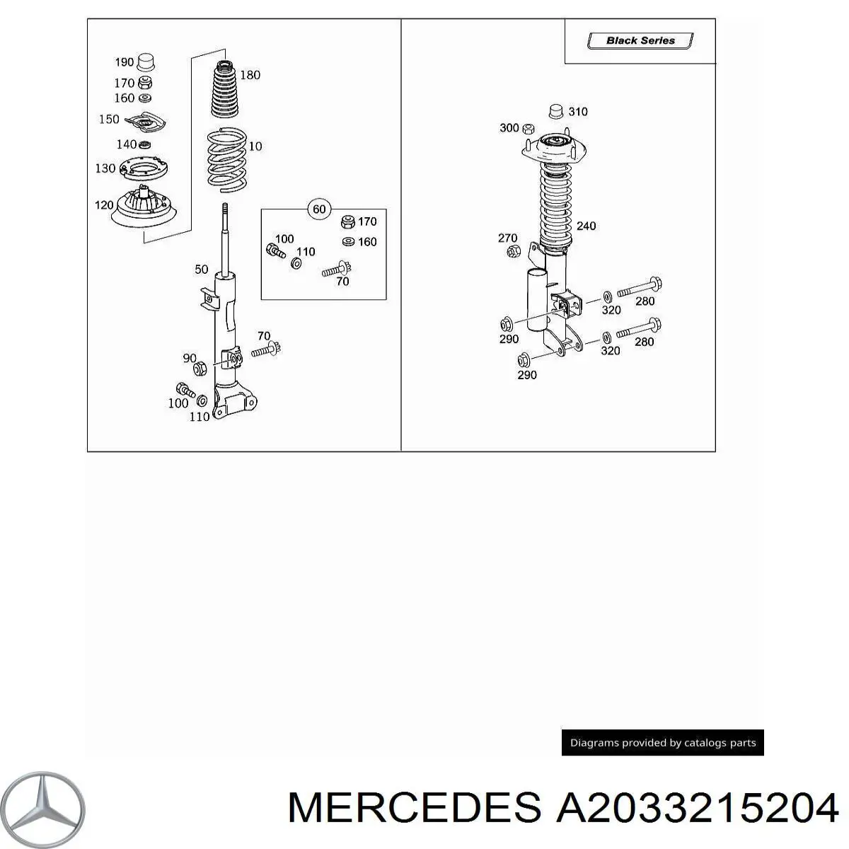 Пружина амортизатора передняя Mercedes A2033215204 цена, от 231.46 USD