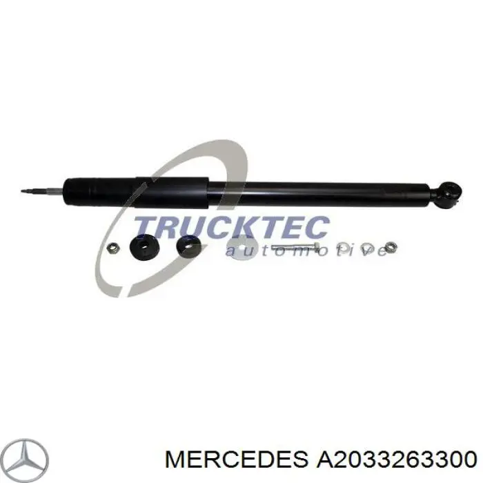 A2033263300 Mercedes amortecedor traseiro