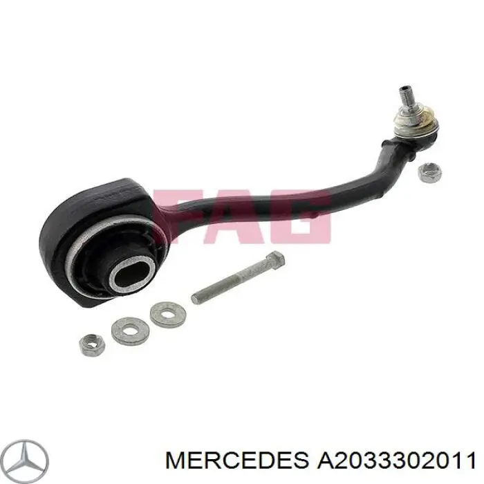 A2033302011 Mercedes braço oscilante inferior direito de suspensão dianteira