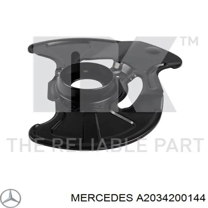 Защита тормозного диска переднего левого A2034200144 Mercedes