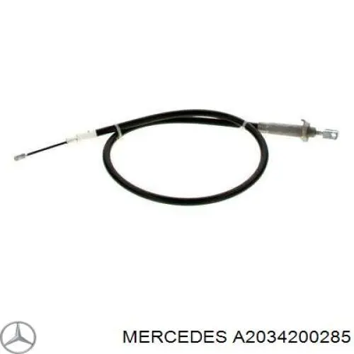A2034200285 Mercedes трос ручного тормоза задний левый
