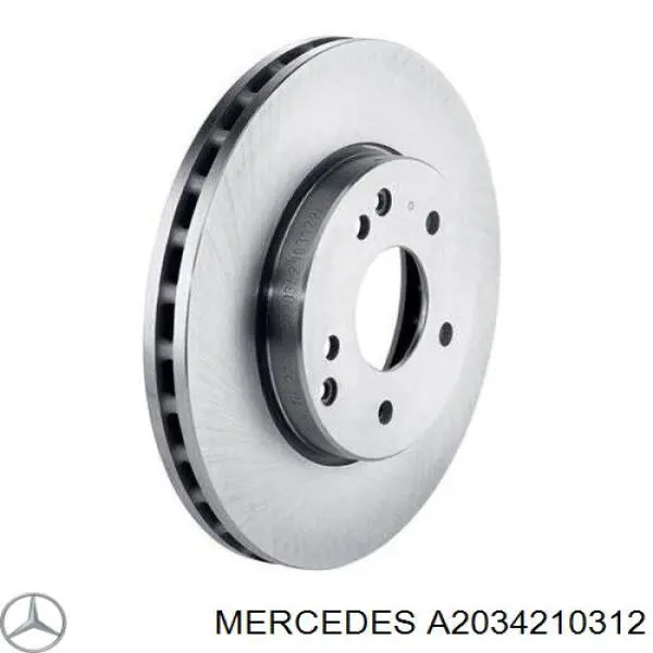 A2034210312 Mercedes диск тормозной передний