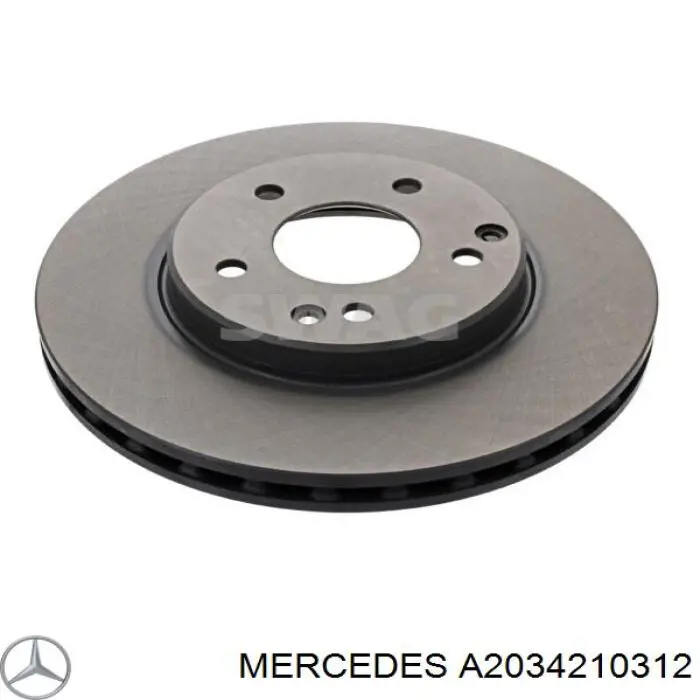 Купить A2034210312 Mercedes Ротор тормозной