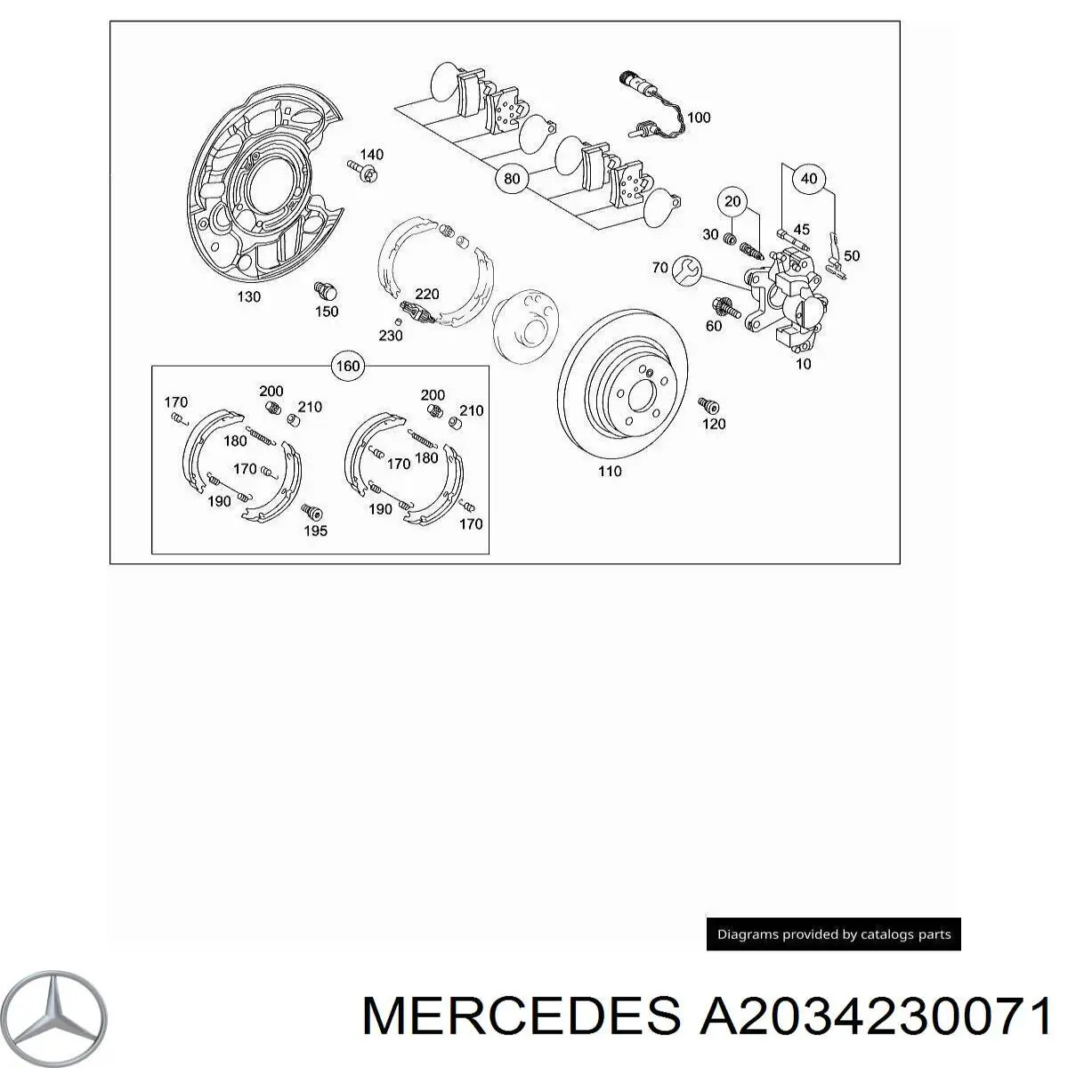 A2034230071 Mercedes 