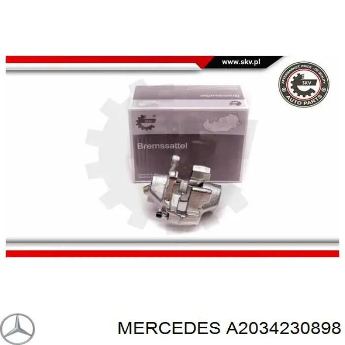 A2034230898 Mercedes суппорт тормозной задний правый