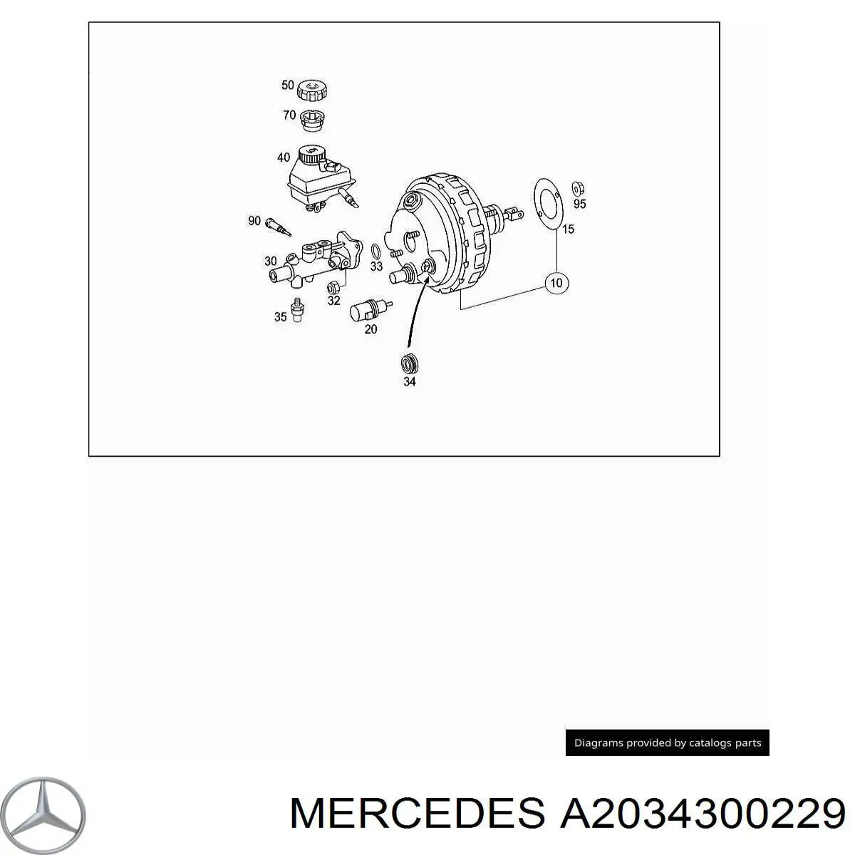  A2034300229 Mercedes