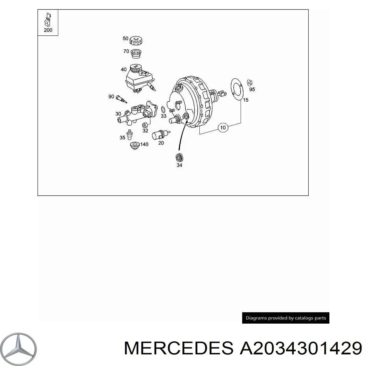  A2034301429 Mercedes