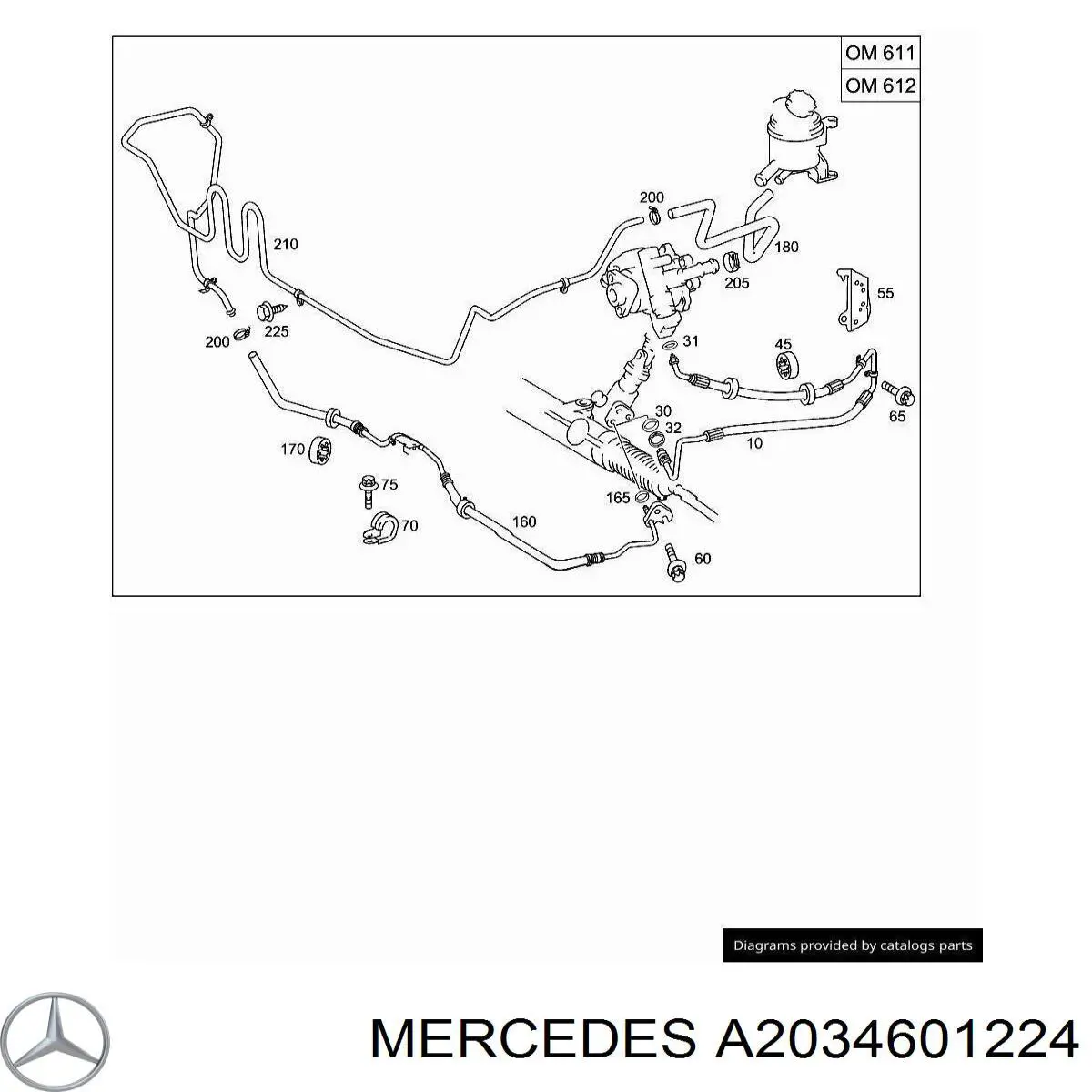  A2034601224 Mercedes