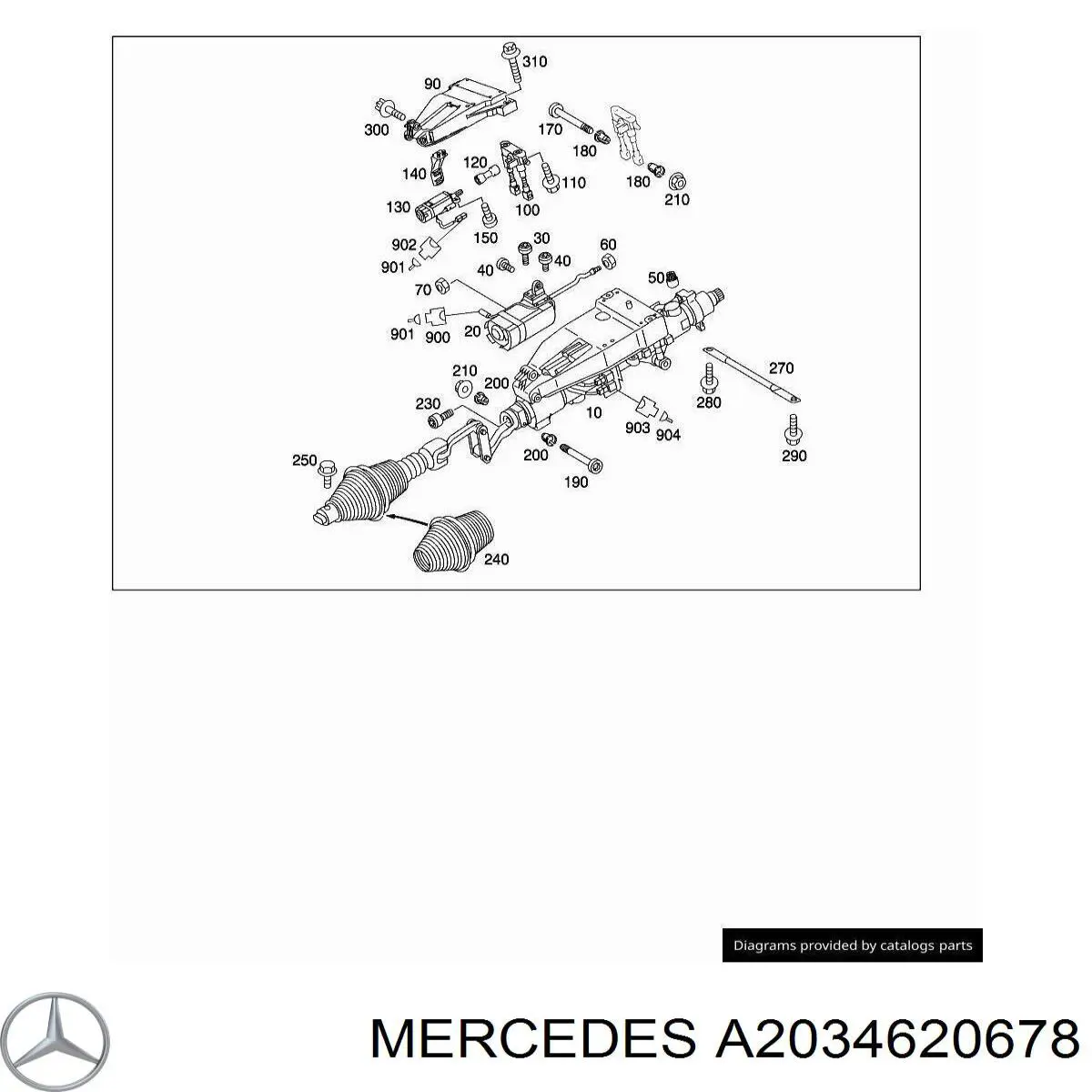  Mercedes A2034620678 цена, от 33.91 USD