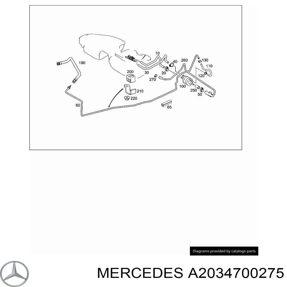  A2034700275 Mercedes