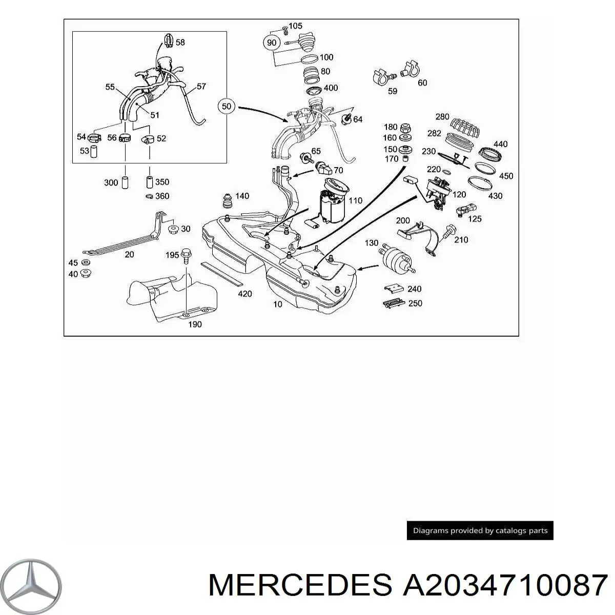  Mercedes A2034710087 цена, от 19.01 USD
