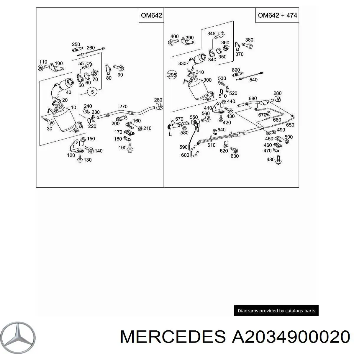 A2034900020 Mercedes