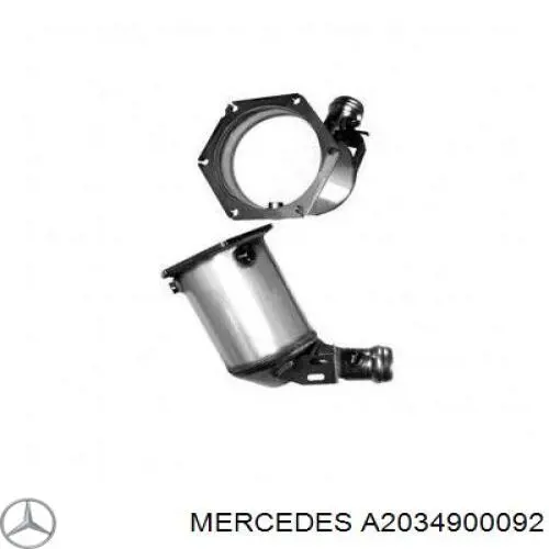 A2034900092 Mercedes сажевый фильтр системы отработавших газов