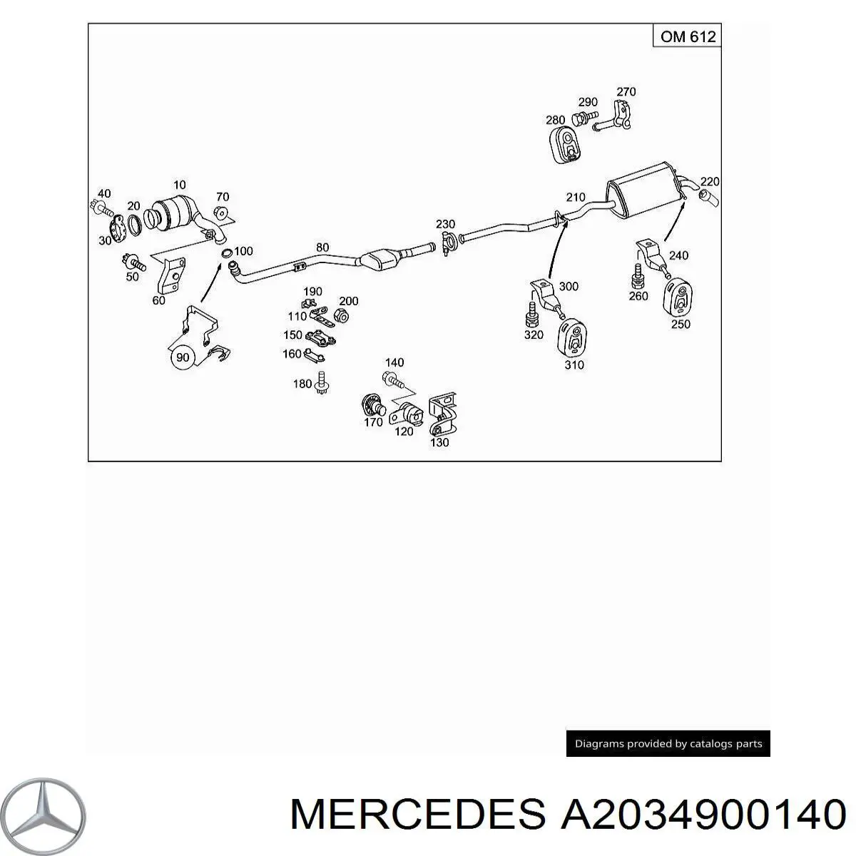  A2034900140 Mercedes