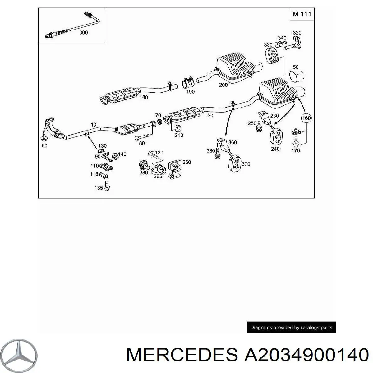  Mercedes A2034900140 цена, от 19.00 USD