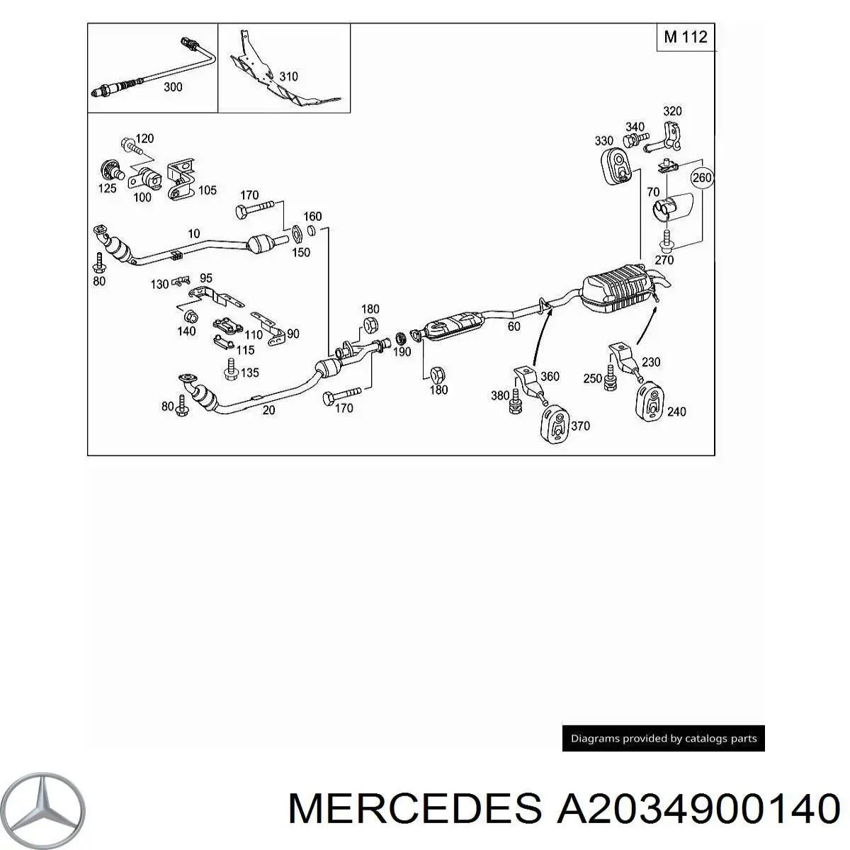 Купить A2034900140 Mercedes 