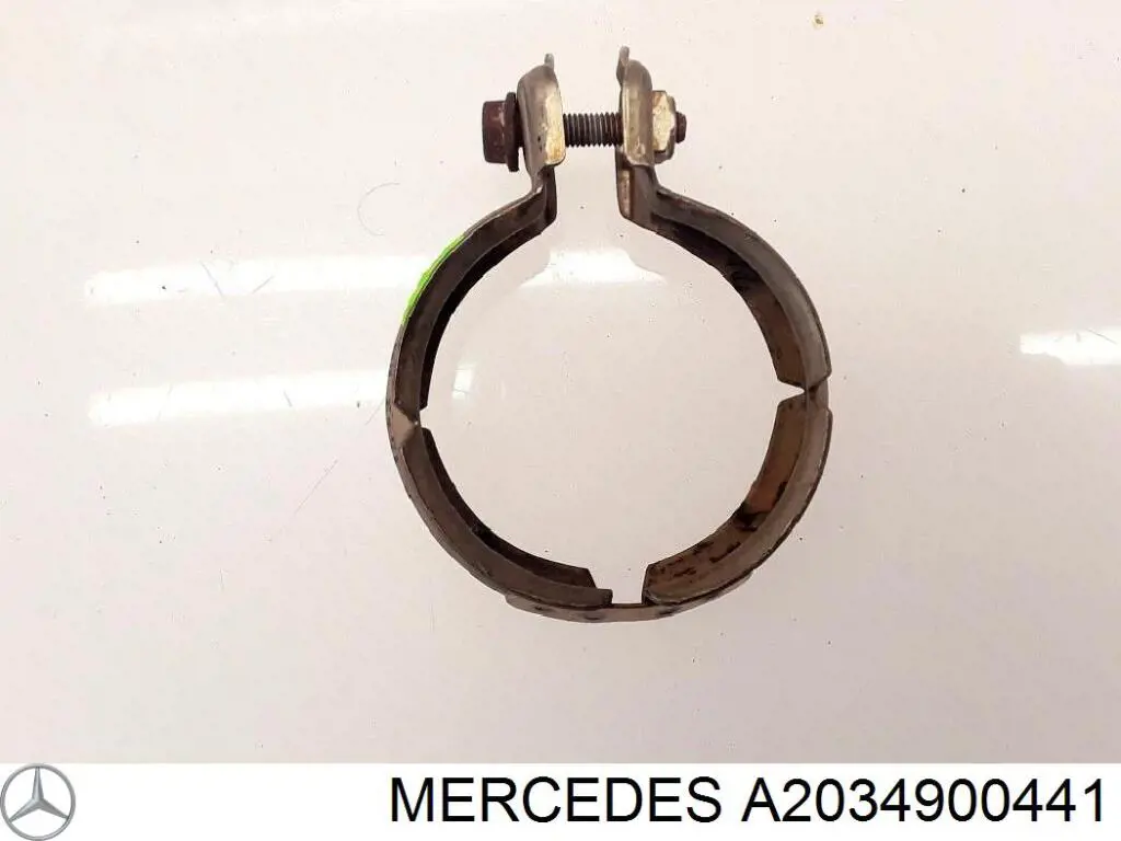 A2034900441 Mercedes braçadeira de silenciador dianteira