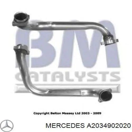 Глушитель, центральная часть Mercedes 2034902020 цена, от 120.45 USD