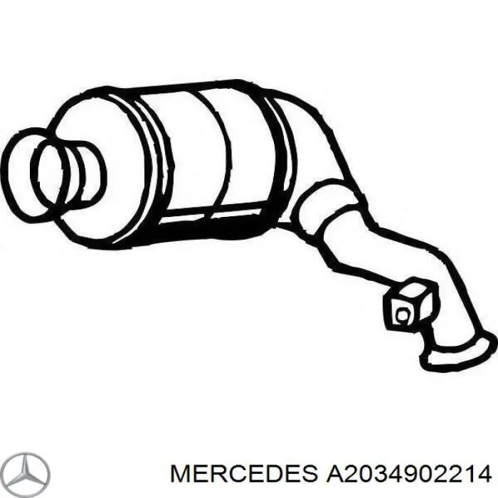 Катализатор 203490221480 Mercedes