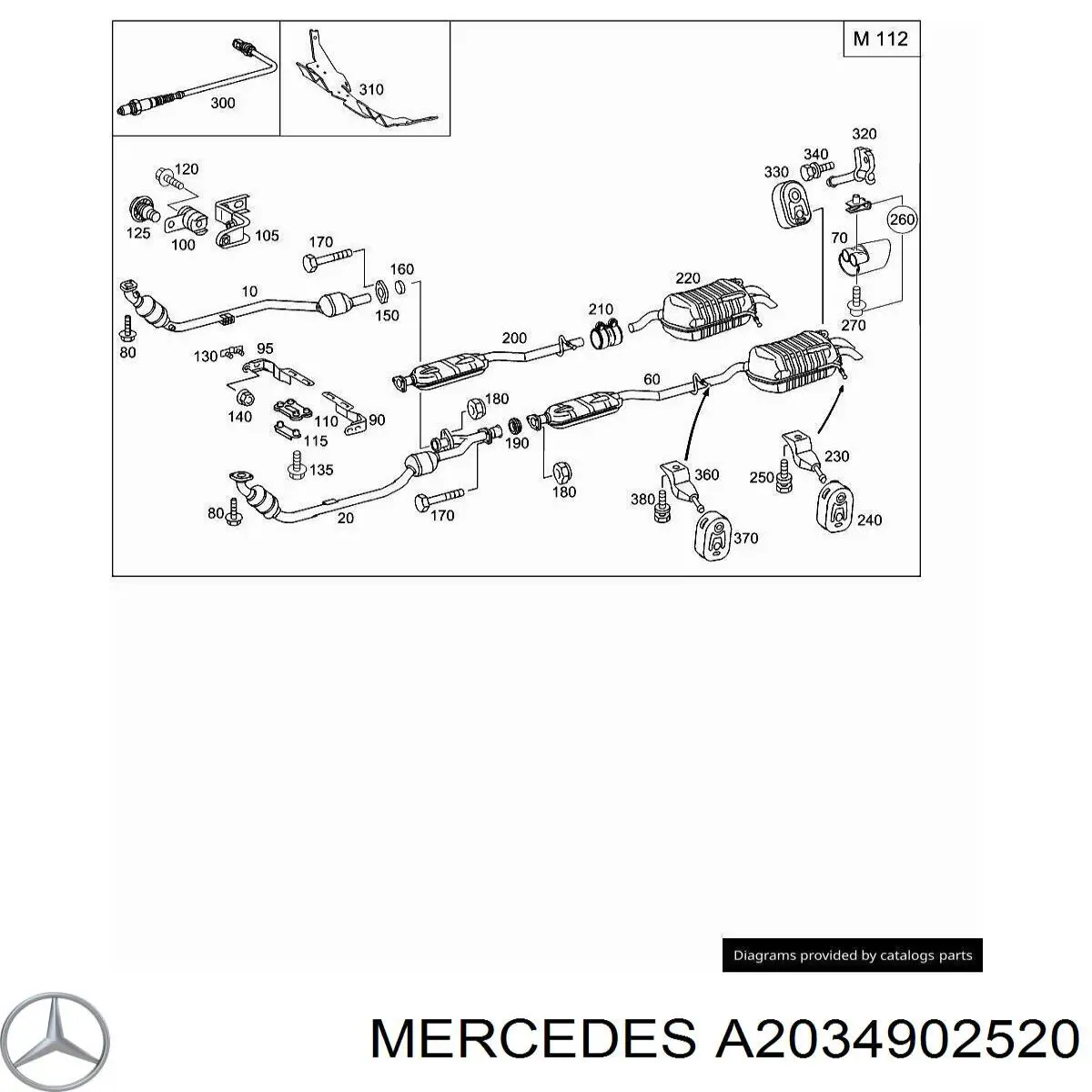  A2034902520 Mercedes