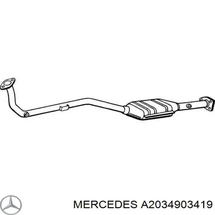 Каталитический нейтрализатор отработавших газов Mercedes A2034903419 цена, от 161.89 USD