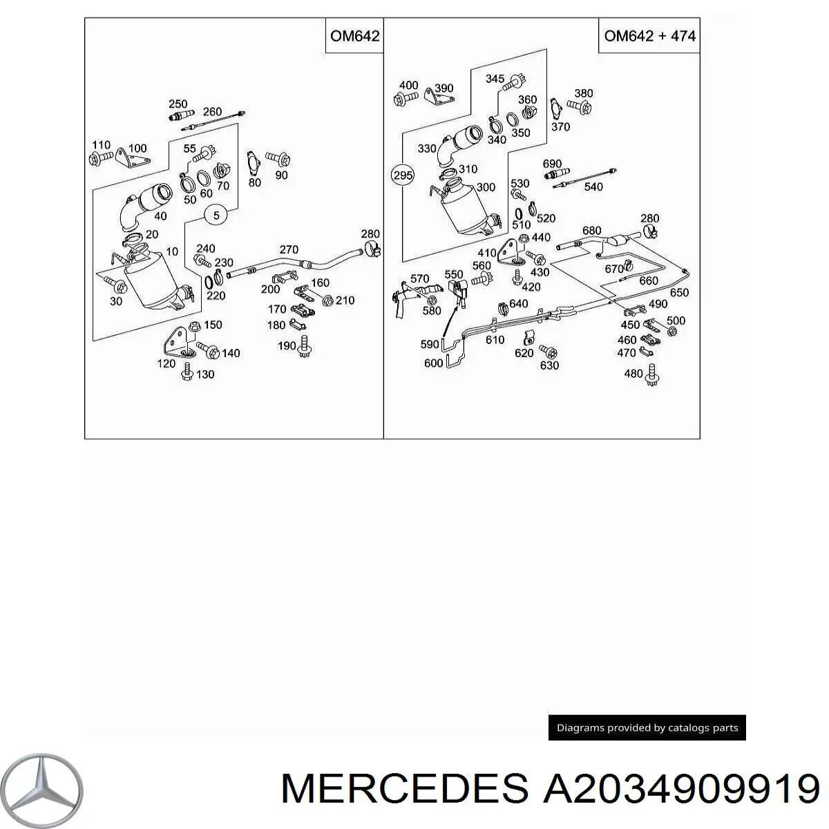 A2034909919 Mercedes 