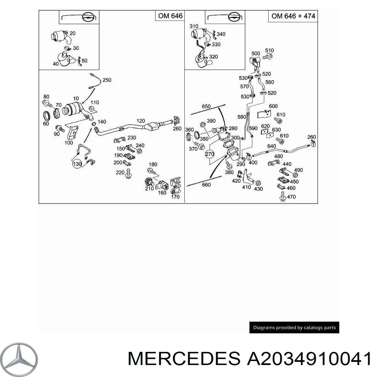  A2034910041 Mercedes