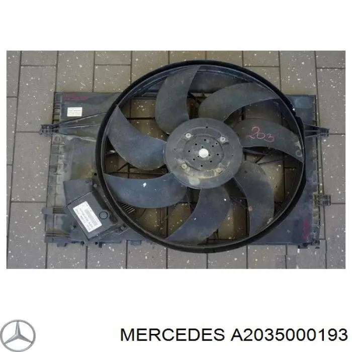 Диффузор радиатора охлаждения в сборе с мотором и крыльчаткой Mercedes A2035000193 цена, от 94.13 USD