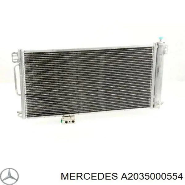 Купить A2035000554 Mercedes Радиатор системы охлаждения кондиционера