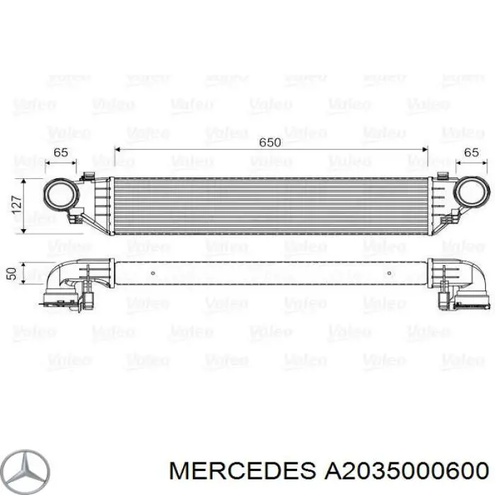 A2035000600 Mercedes интеркулер