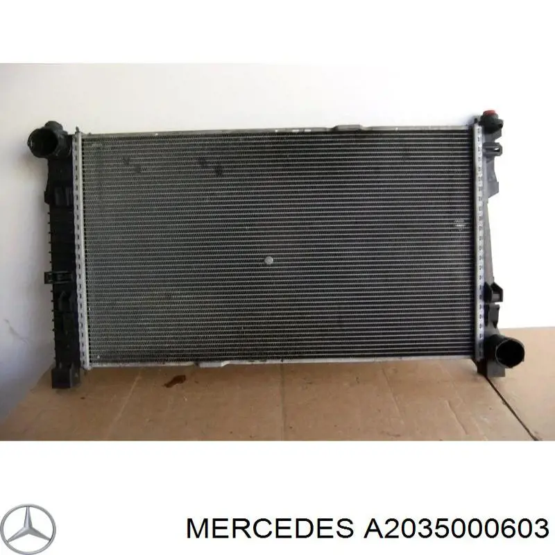 A2035000603 Mercedes radiador de esfriamento de motor
