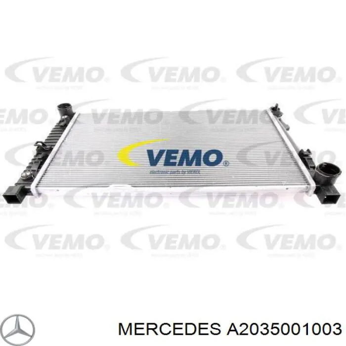 Радиатор охлаждения двигателя Mercedes A2035001003 цена, от 91.19 USD