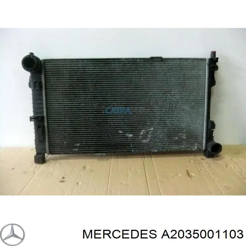 A2035001103 Mercedes radiador de esfriamento de motor