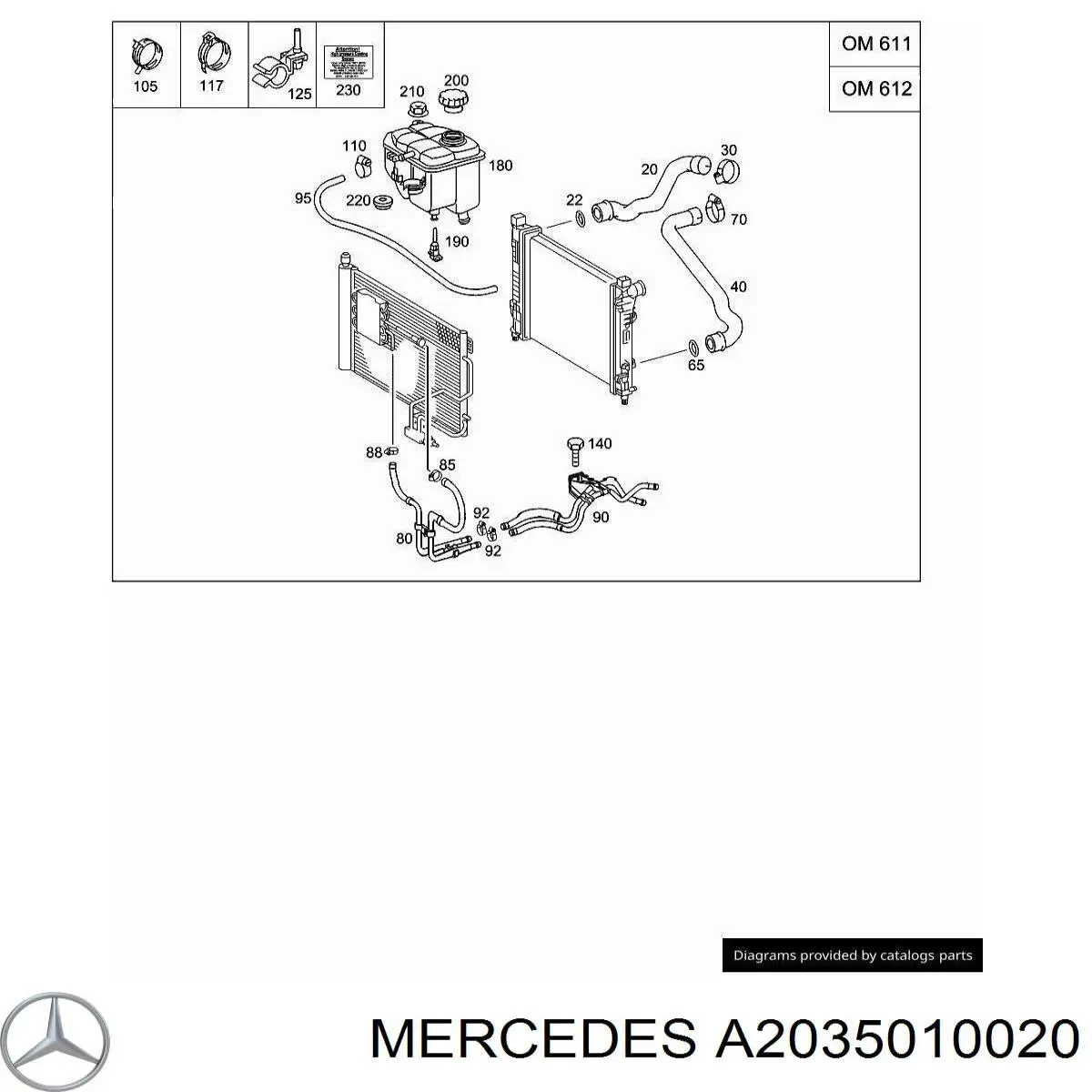  A2035010020 Mercedes