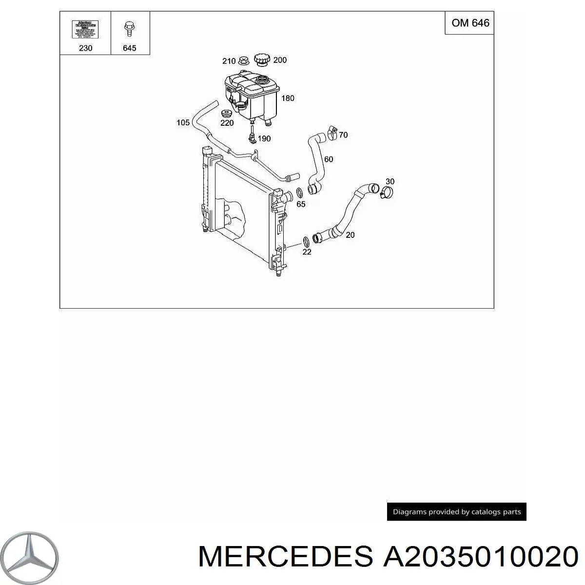  Mercedes A2035010020 цена, от 3.17 USD