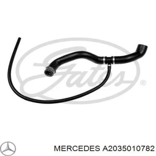 A2035010782 Mercedes шланг (патрубок радиатора охлаждения верхний)