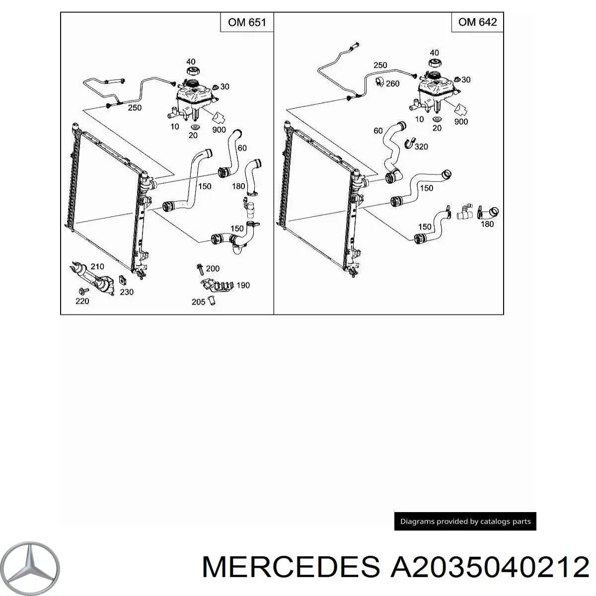 A2035040212 Mercedes 