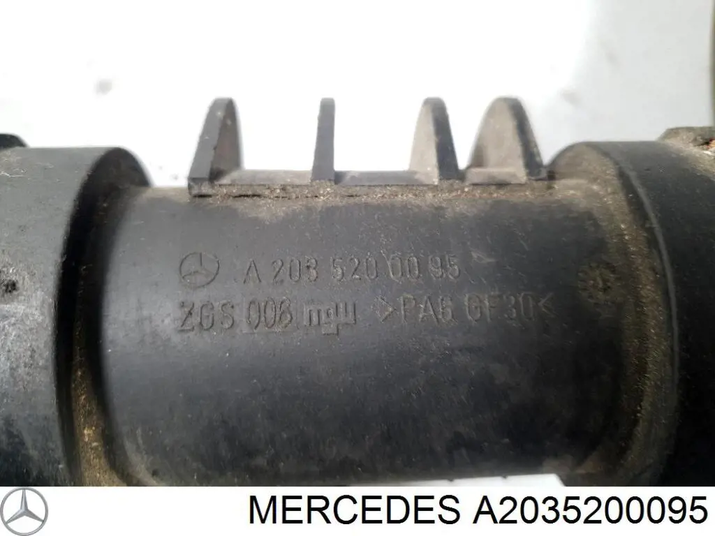 A2035200095 Mercedes mangueira (cano derivado esquerda de intercooler)