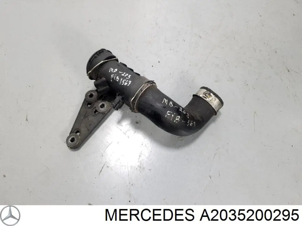 A2035200295 Mercedes mangueira (cano derivado esquerda de intercooler)
