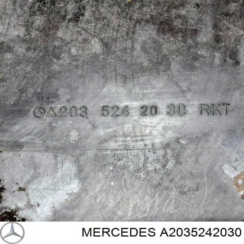A2035242030 Mercedes защита двигателя, поддона (моторного отсека)