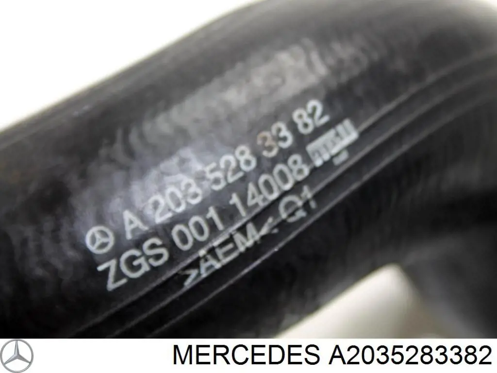 A2035283382 Mercedes mangueira (cano derivado superior esquerda de intercooler)
